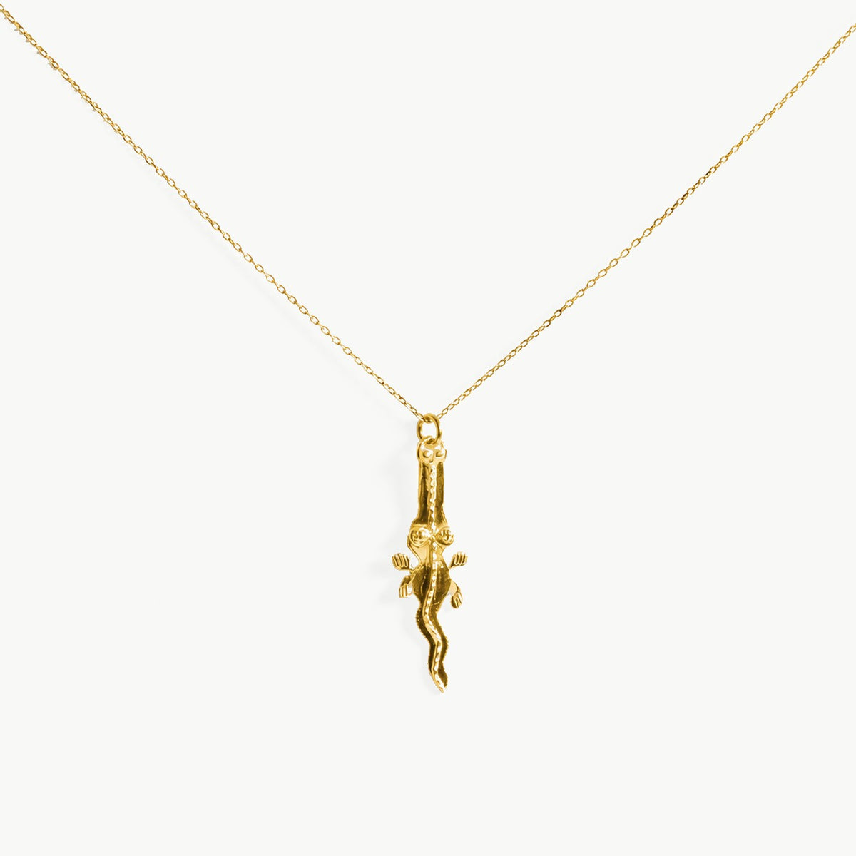 COLGANTE COCODRILO chapado en oro