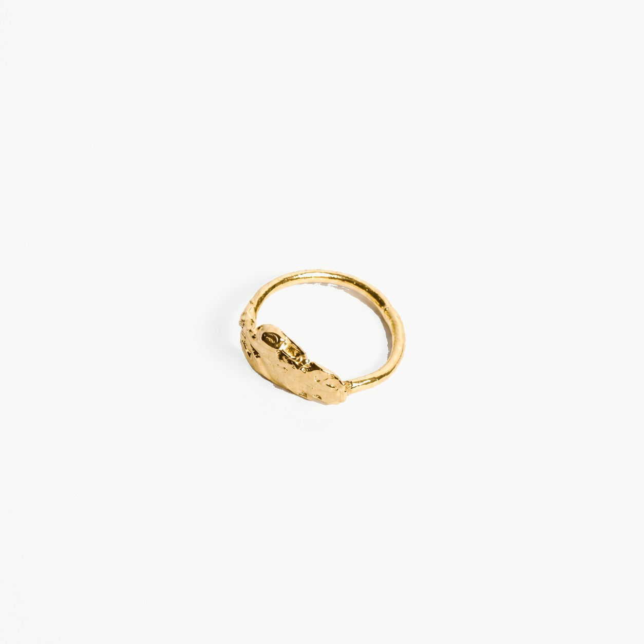 ANILLO SELLO VIRUTA chapado en oro