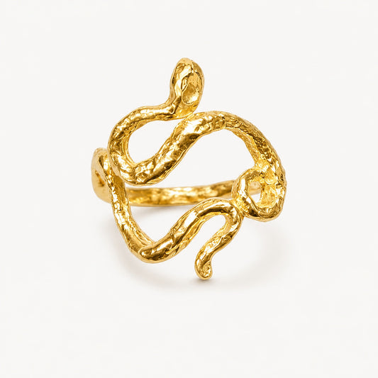 Chapado en oro - ANILLO SERPIENTE LO TENGO CLARO | Antorcha de Plata