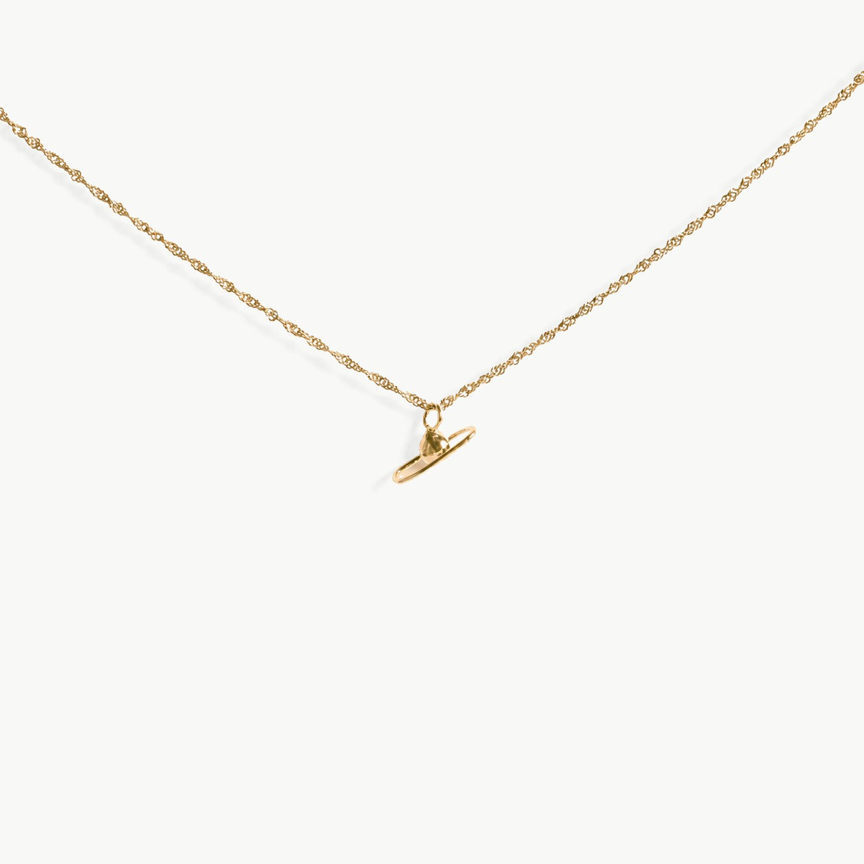 COLGANTE SATURNO chapado en oro