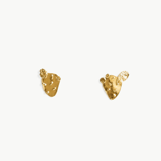 PENDIENTES PALERAS PEQUEÑAS chapado en oro