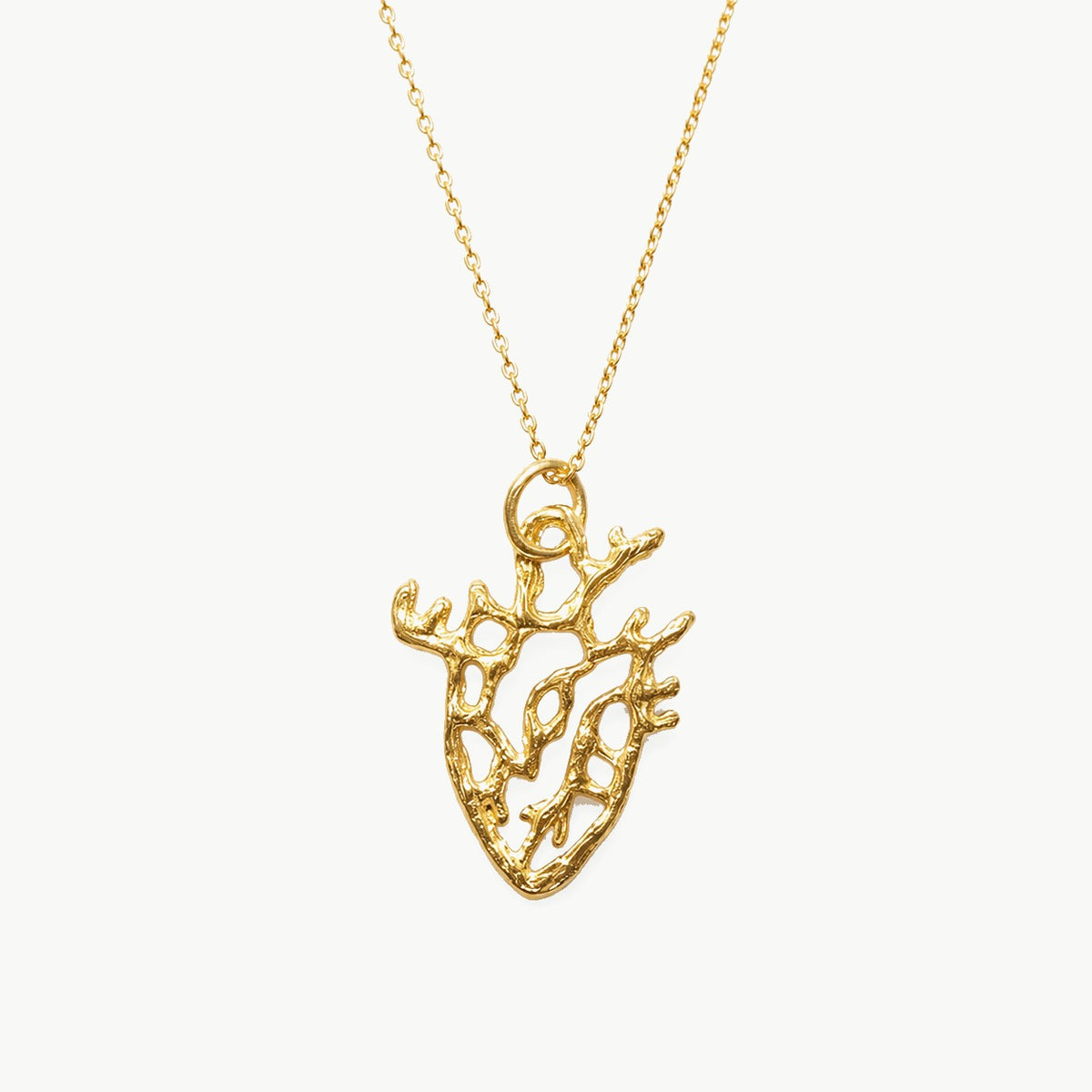 COLGANTE CORA ROTO chapado en oro
