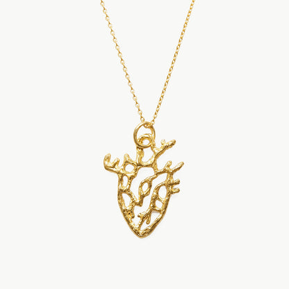 COLGANTE CORA ROTO chapado en oro