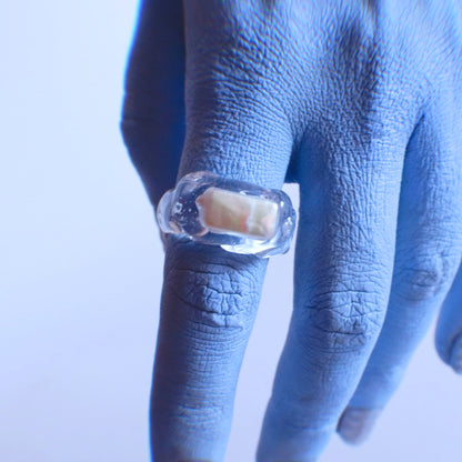 Anillo Sello Perla – detalle 2