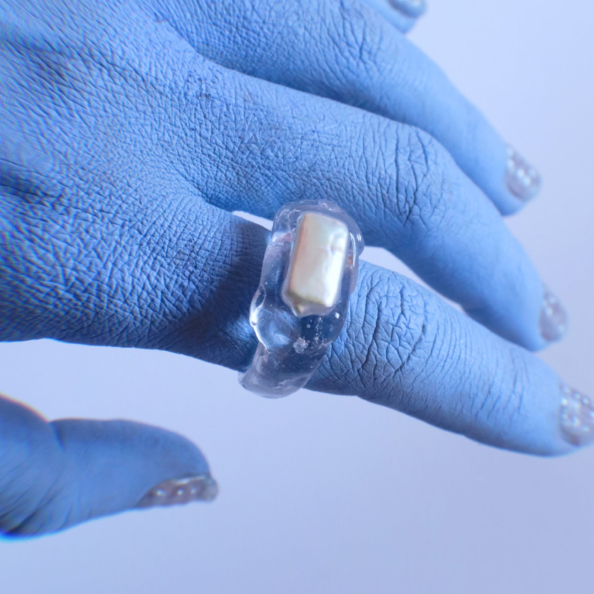 Anillo Sello Perla – detalle 4