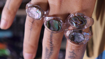 ANILLO SELLO MADRE PERLA