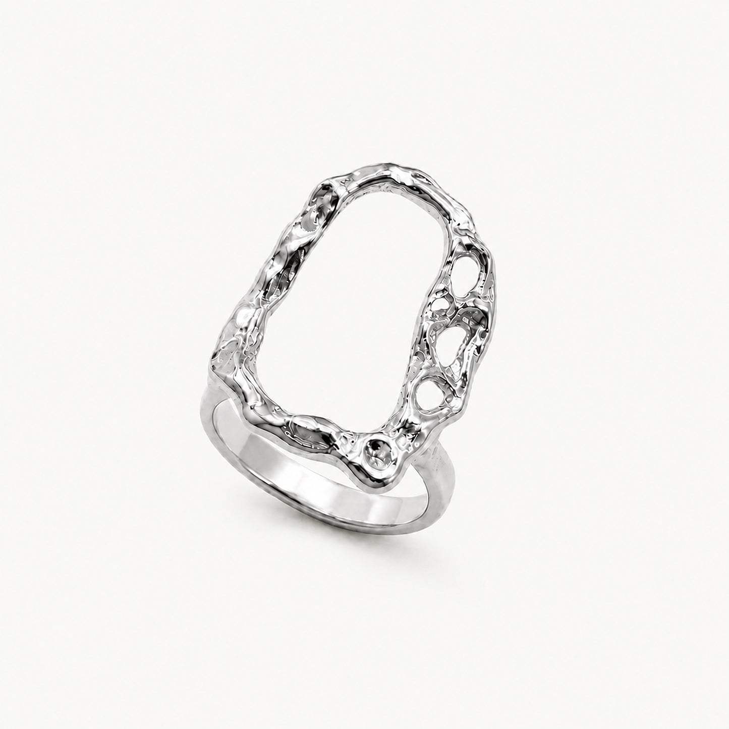 Anillo Viruta 01 — joya artesanal de Antorcha de Plata, imagen 6