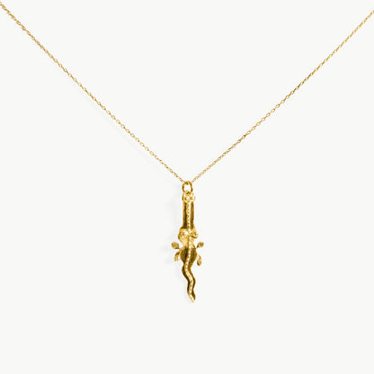 COLGANTE COCODRILO chapado en oro