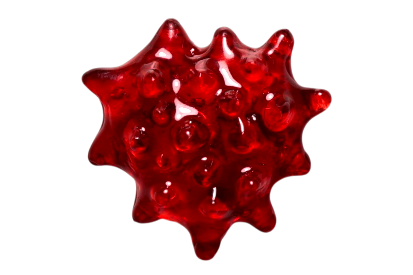 Anillo Coraza Rojo, anillo artesanal de resina modelado a mano de Antorcha de Plata - imagen 2