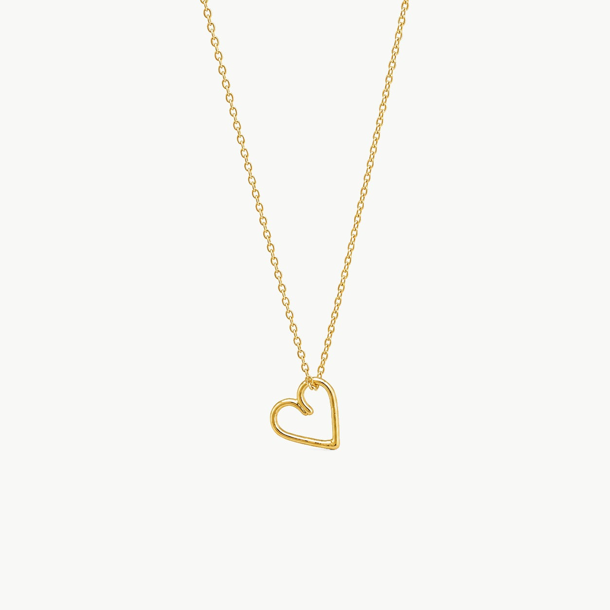 COLGANTE CORAZON chapado en oro
