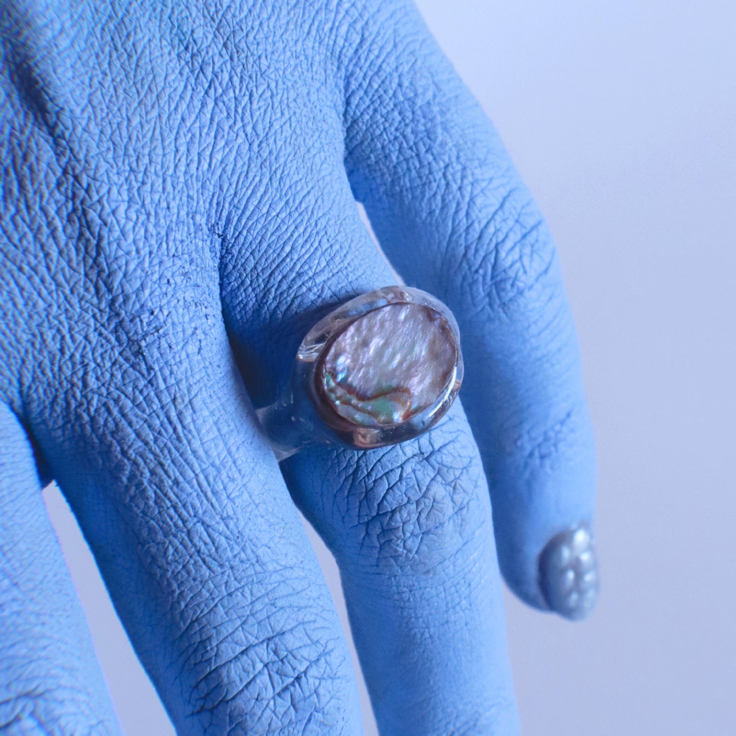 ANILLO SELLO MADRE PERLA