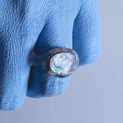 ANILLO SELLO MADRE PERLA