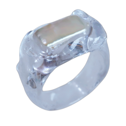 Anillo Sello Perla – vista principal